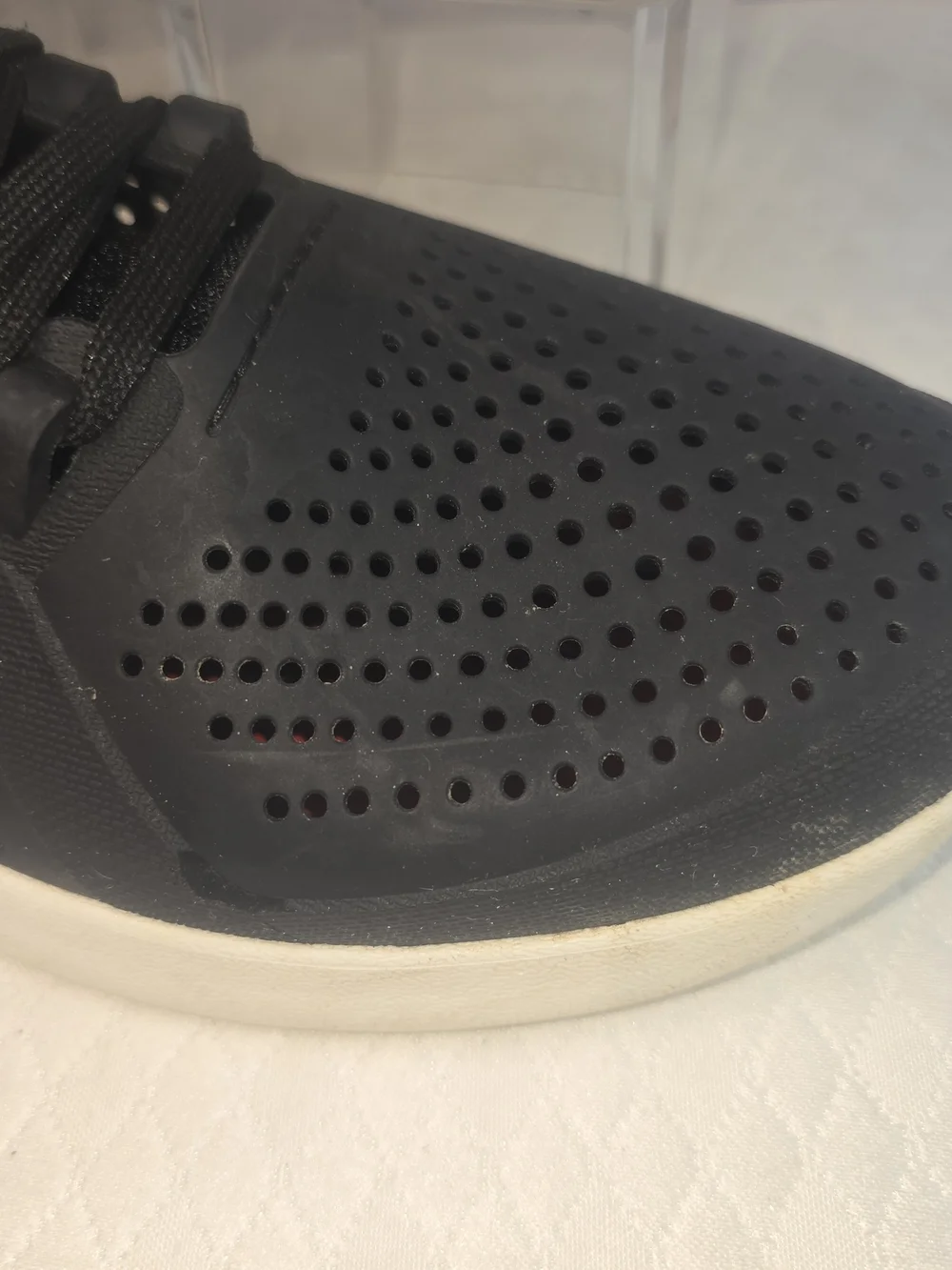 CROCS LITERIDE PACER SNEAKERS LACE-UP LIGHTWEIGHT BREATHABLE BLACK MENS SIZE 9 - Picture 4 of 10